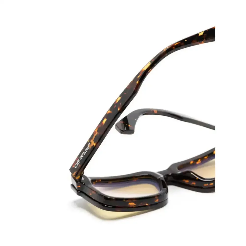 NWT Off-White CLIP ON -OERI130S24PLA0016018 Havana Yellow 50mm Sunglasses